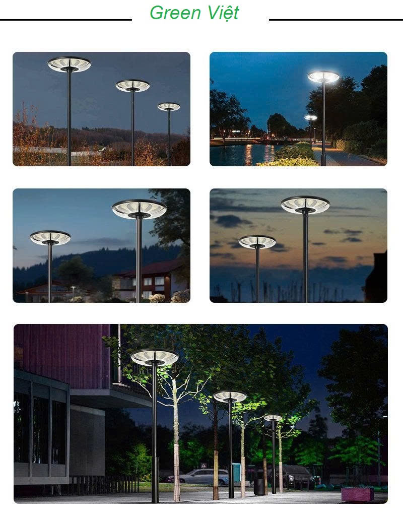 Đèn năng lượng mặt trời 1000w UFO.1000 sân vườn cao cấp