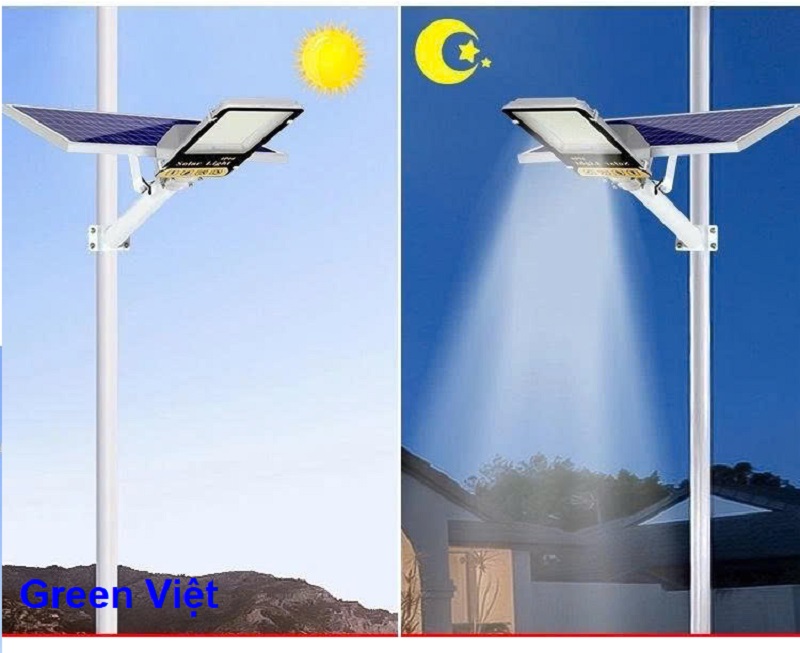 Đèn năng lượng mặt trời 500W BCV500 ánh sáng vàng