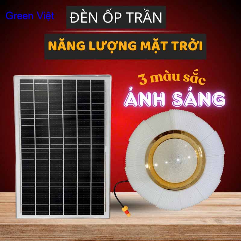Đèn năng lượng mặt trời 500W DOTM-82024 ốp trần