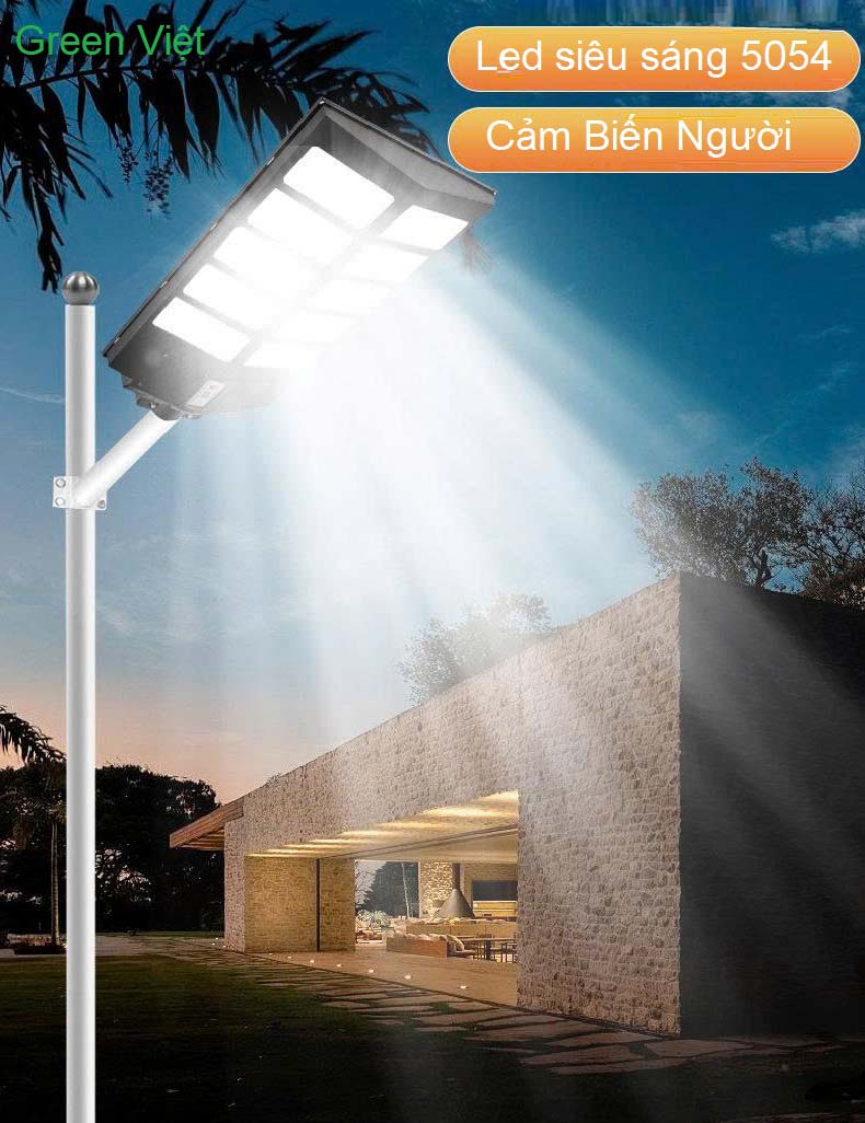 Đèn Năng Lượng Mặt Trời 500W DPLM500 Cảm Biến Người