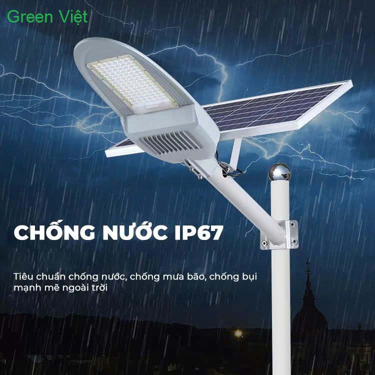 Đèn năng lượng mặt trời 500W DPT500 Phi Thuyền Lắp Sắn Vườn, Đường Đi