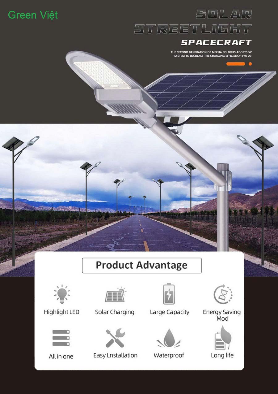 Đèn năng lượng mặt trời 500W DPT500 Phi Thuyền