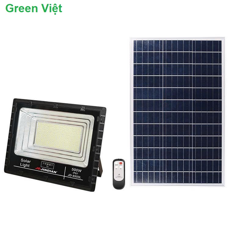 Đèn năng lượng mặt trời 500W JD.8500L - Green Việt