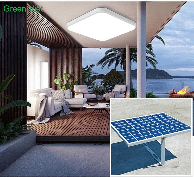 Đèn năng lượng mặt trời 500w OPT-500 ốp trần mẫu mới nhất