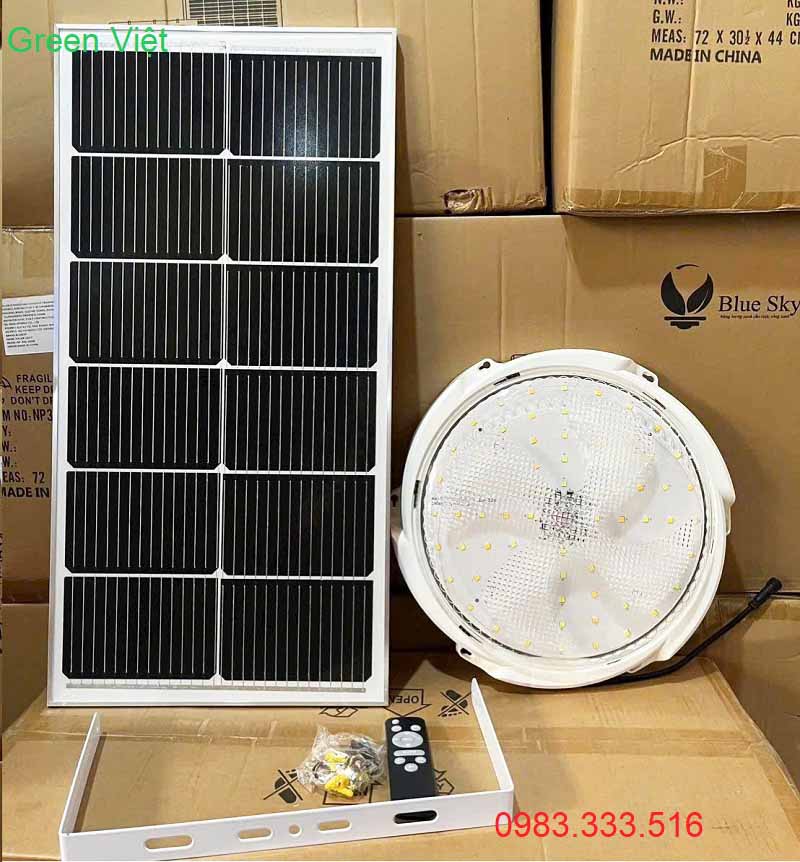 Đèn năng lượng mặt trời 600w OTNL.600 ốp trần áng sáng vàng
