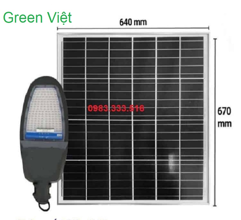 Đèn năng lượng mặt trời cao cấp 500W ZL1 Cao Cấp Green Việt