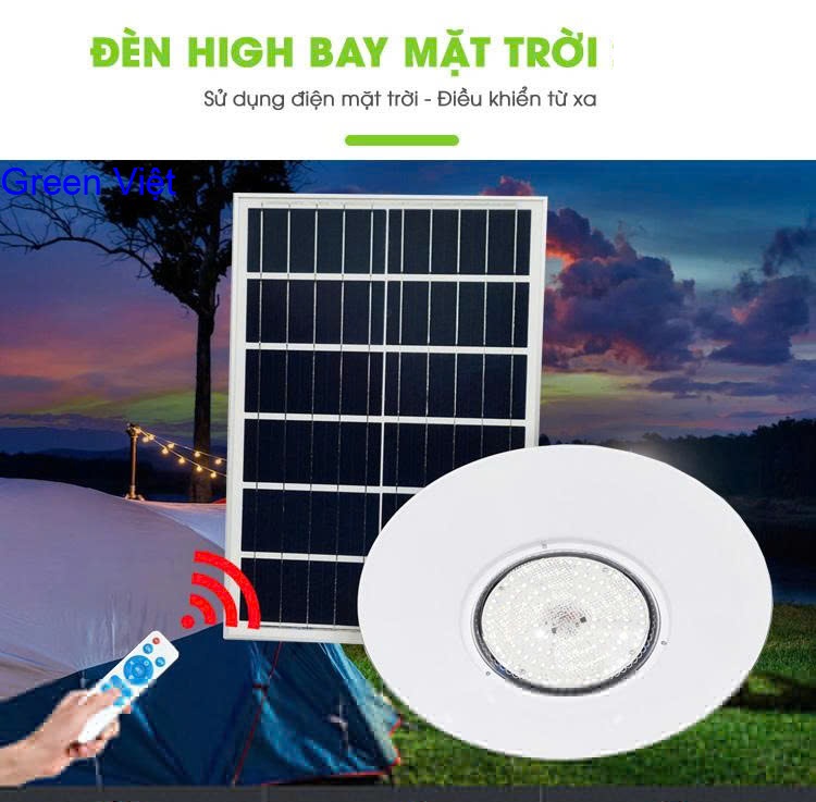 Đèn năng lượng mặt trời 500W DOTM-82024 ốp trần