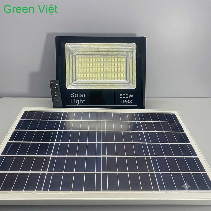 Đèn Năng Lượng Mặt Trời DPLNMT24 Pha 500W Vỏ Nhôm Cao Cấp