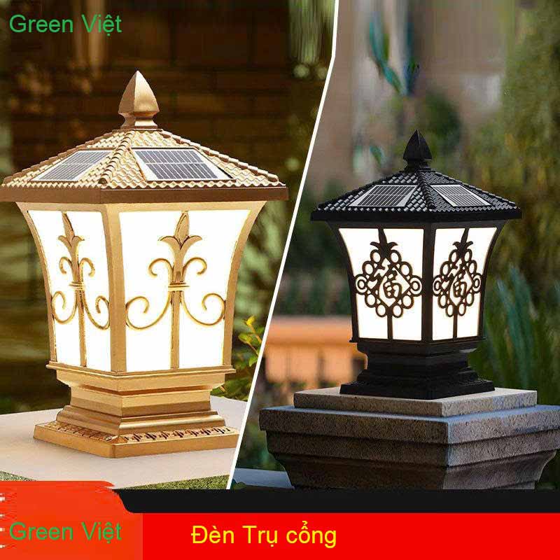 Đèn năng lượng mặt trời DTCR05 trụ lắp hàng rào công viên