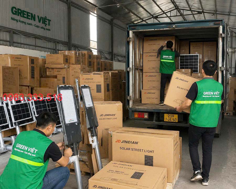 Đèn Năng Lượng Mặt Trời JD-6500 Sân Vườn, Đường Giao Thông