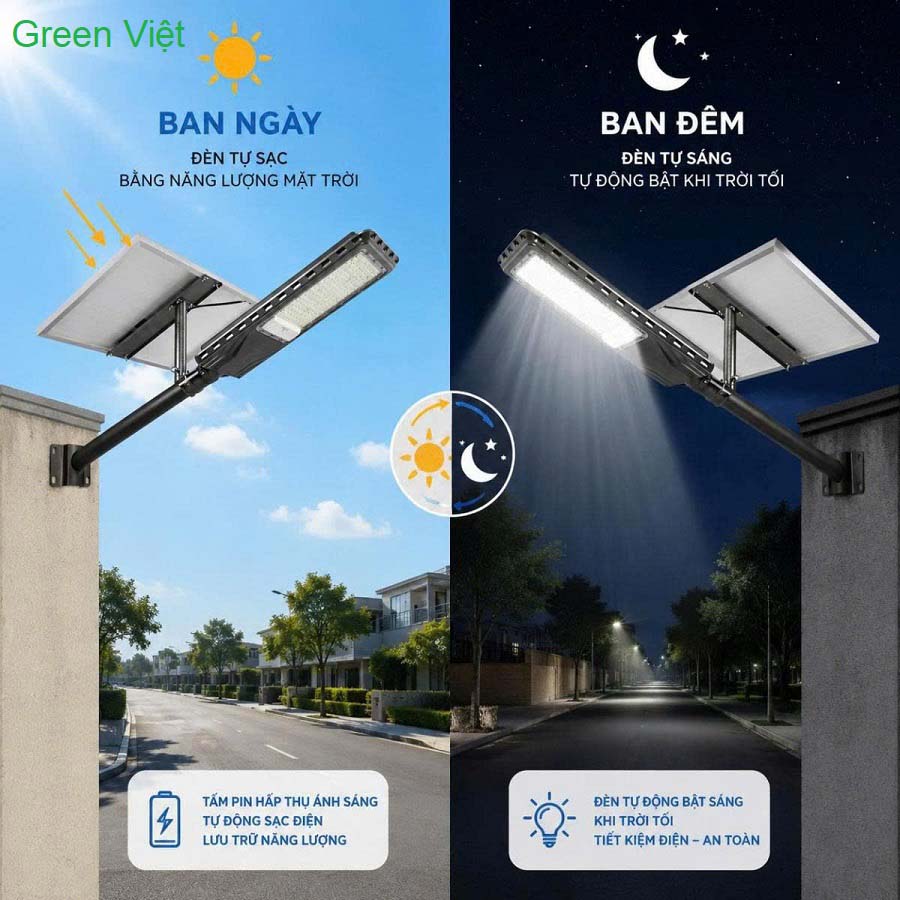 Đèn Năng Lượng Mặt Trời JD-L2000 Đèn Công Trình, Dự Án