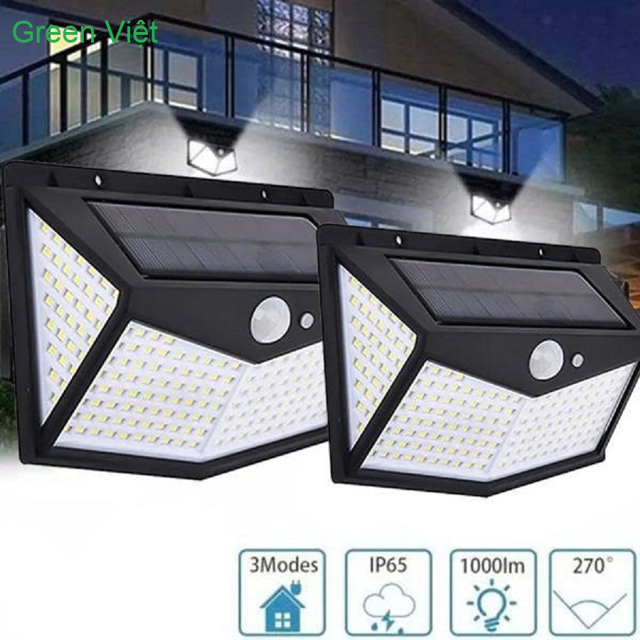 Đèn Năng Lượng Mặt Trời LT-12 Gắn Tường Giá Rẻ, Cảm Biến Chống Trộm