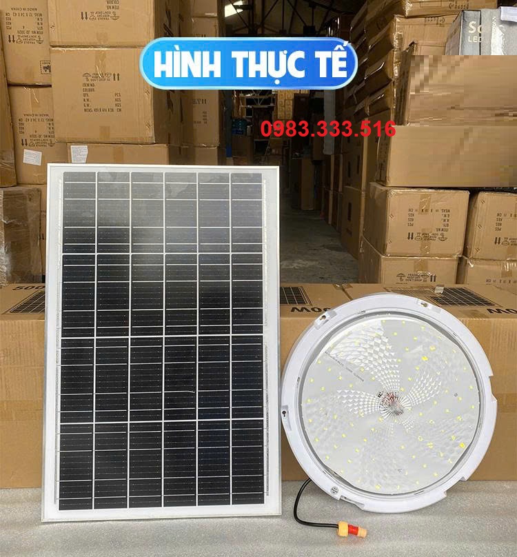 Đèn Năng Lượng Mặt Trời Ốp Trần 1000W OPT.1000