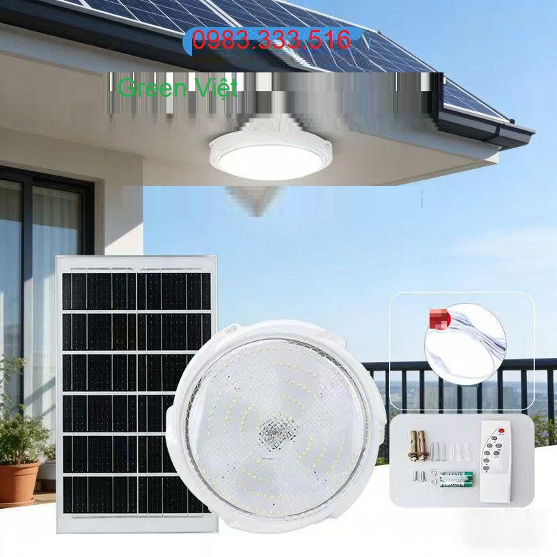 Đèn năng lượng mặt trời ốp trần 300w OT-300