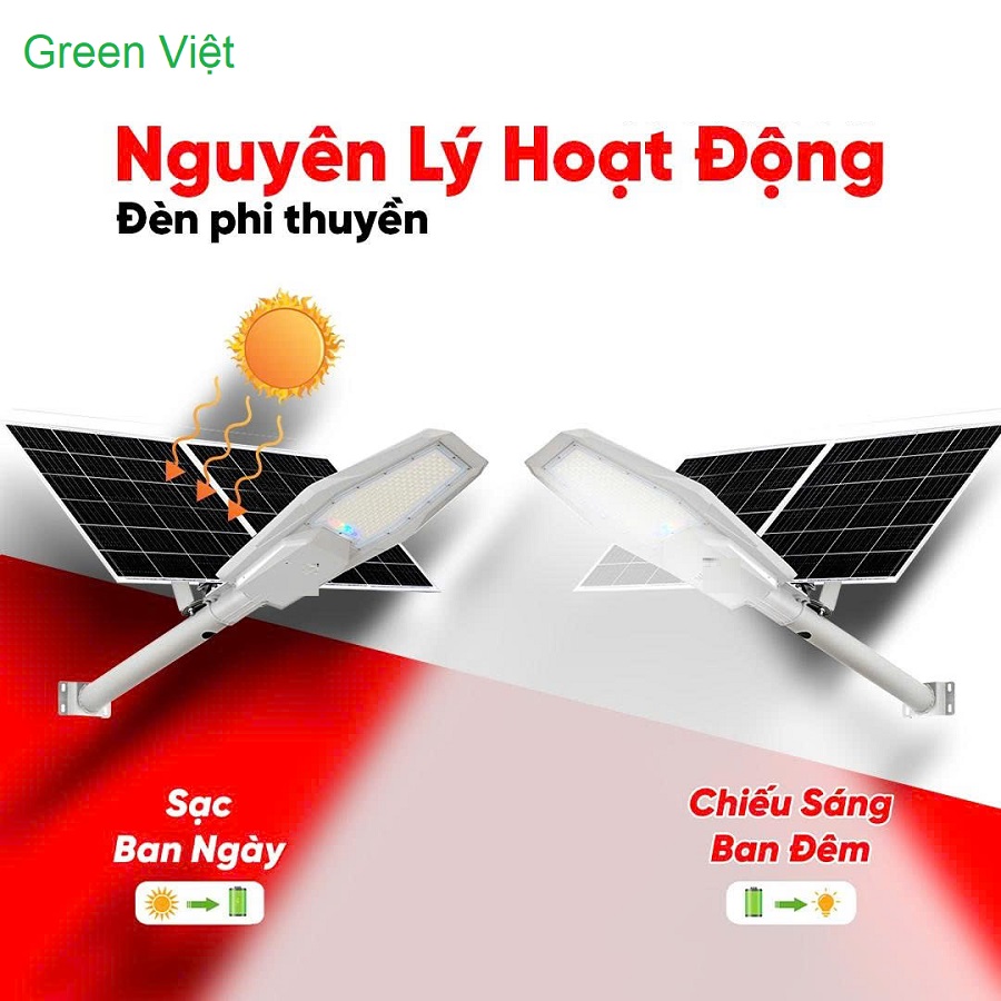 Đèn Năng Lượng Mặt Trời Phi Thuyền 1200W DPTM1200 Công Trình