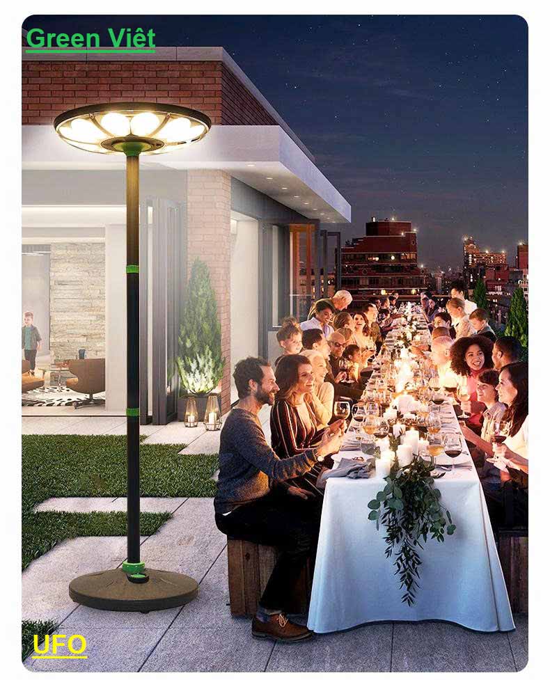 Đèn Năng Lượng Mặt Trời Sân Vườn UFO 800W UFO-800