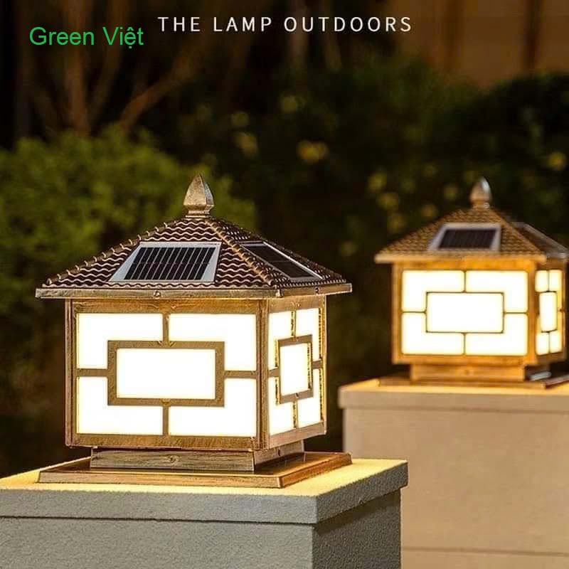 Đèn Trụ Cổng Năng Lượng Mặt Trời GV02 Chính Hãng