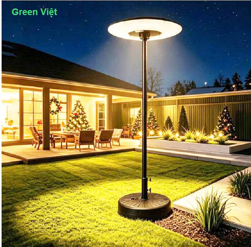 Đèn năng lượng mặt trời trụ sân vườn 500w UFO.500C