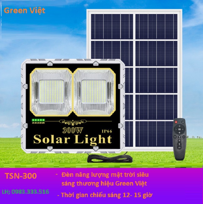 Đèn năng lượng mặt trời 200w TS-200 Green Việt