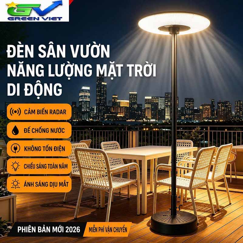 Đèn năng lượng mặt trời UFO 1000w DKCG01