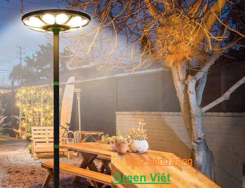 Đèn năng lượng mặt trời UFO 500w ánh sáng vàng