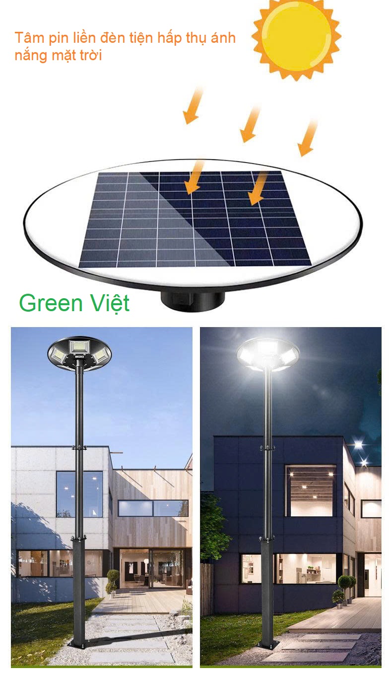 Đèn Năng lượng mặt Trời UFO UFO-500w Sân Vườn