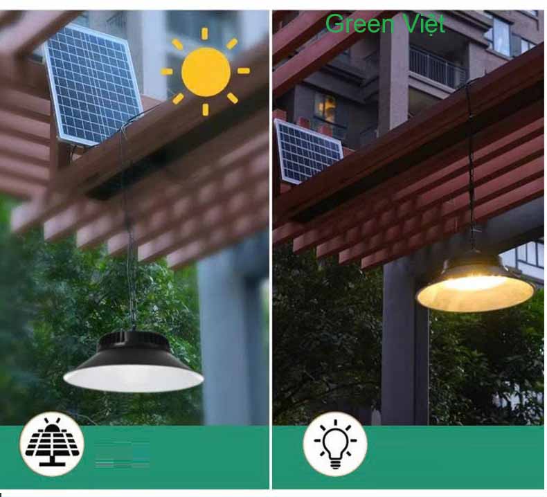 Đèn Nón Năng Lượng Mặt Trời 150W Trong Ngoài Nhà, Nhất Trang Trí