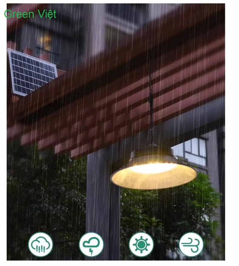 Đèn Nón Năng Lượng Mặt Trời 150W Trong Ngoài Nhà, Nhất Trang Trí
