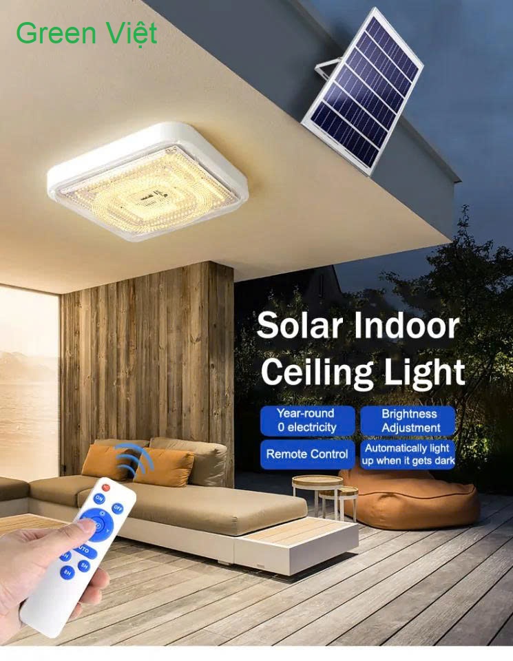 Đèn ốp trần năng lượng mặt trời OPTL09 500W