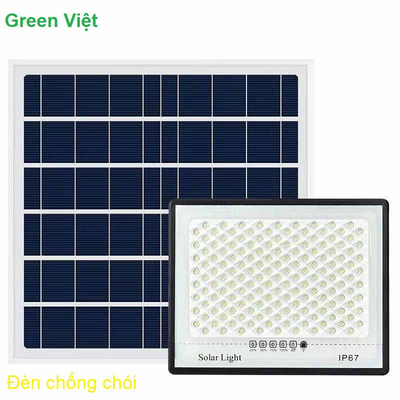 Đèn Pha Chống Chói Năng Lượng Mặt Trời 100W CC-100
