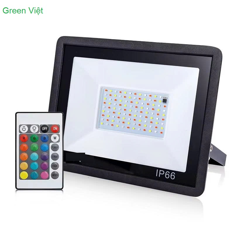 Đèn Pha Led Nhiều Màu RGB 10W, 20W, 30W, 50W đến 100W