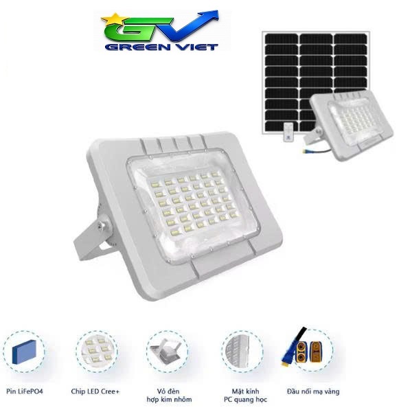 Đèn Pha Năng Lượng Mặt Trời 1000W LED Cree Mỹ