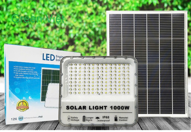 Đèn Pha Năng Lượng Mặt Trời 1000W PLGV1000 Cao Cấp
