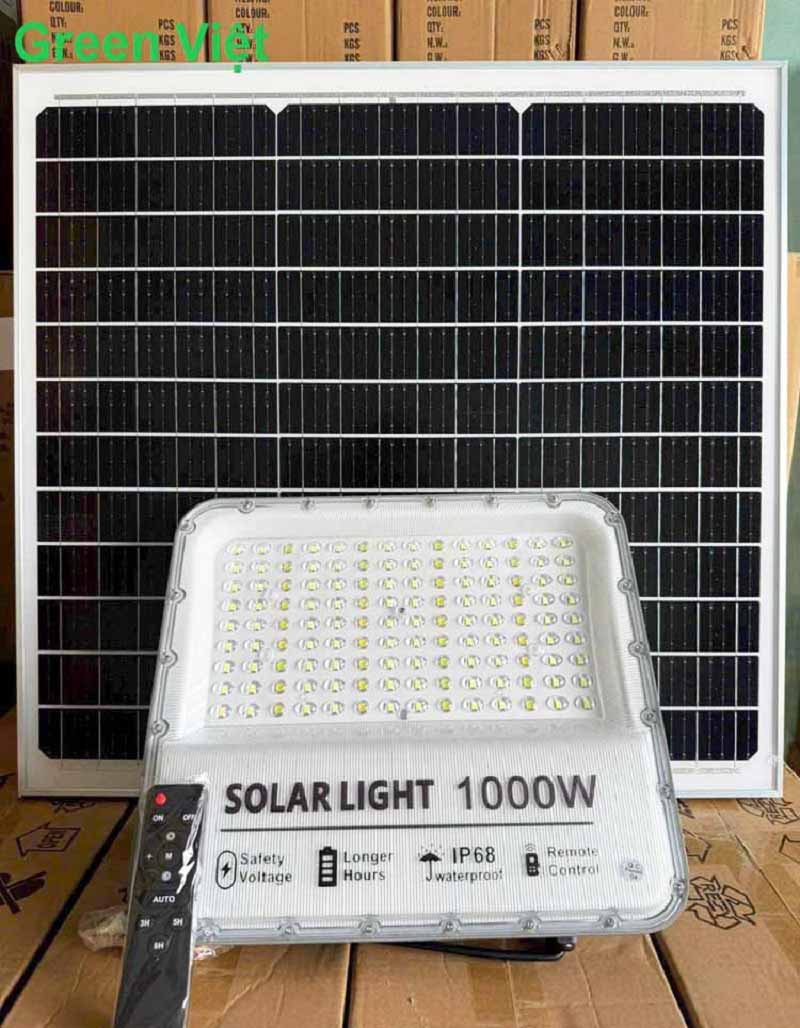 Đèn Pha Năng Lượng Mặt Trời 1000W PLGV1000 Cao Cấp