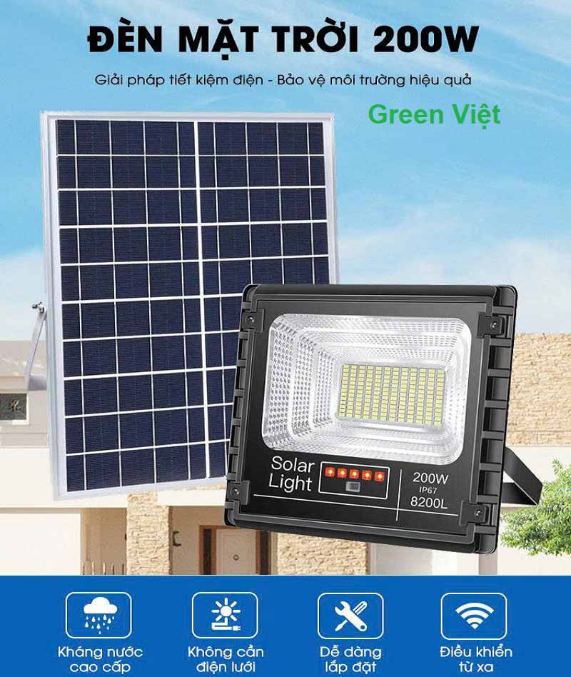 Đèn Pha Năng Lượng Mặt Trời 200w JD-8200