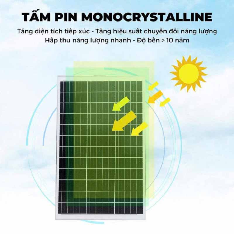 Đèn pha năng lượng mặt trời 300w DPSV300 ánh sáng vàng