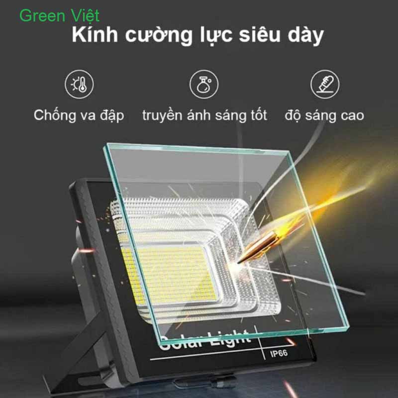 Đèn pha năng lượng mặt trời 300w DPSV300 ánh sáng vàng