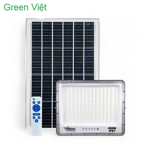 Đèn pha năng lượng mặt trời 400w P-400 Green Việt