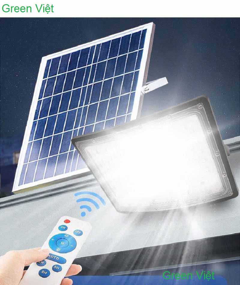 Đèn pha năng lượng mặt trời FL-100W, 200W, 300W 3 mặt mẫu mới 2026