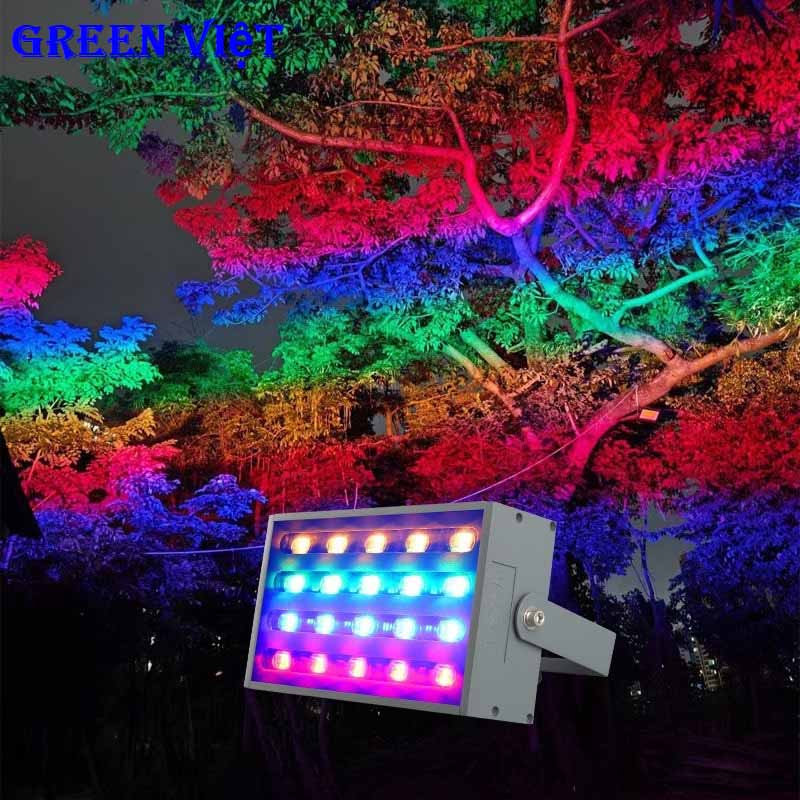 Đèn Pha Trang Trí Cây Nhiều Màu 30W 50W 100W