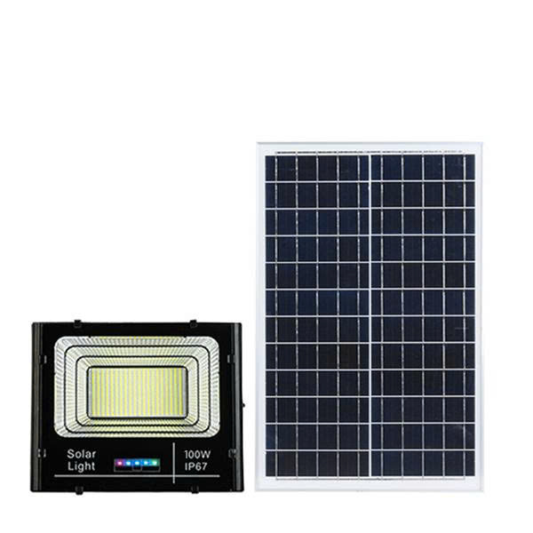 Đèn Pha Vuông Năng Lượng Mặt Trời 100W PV100