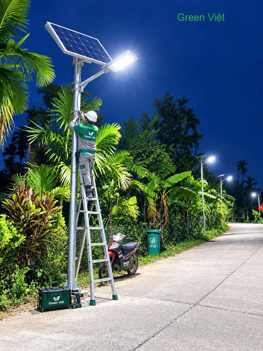 Đèn Phi Thuyền 600W Năng lượng Mặt Trời PT600