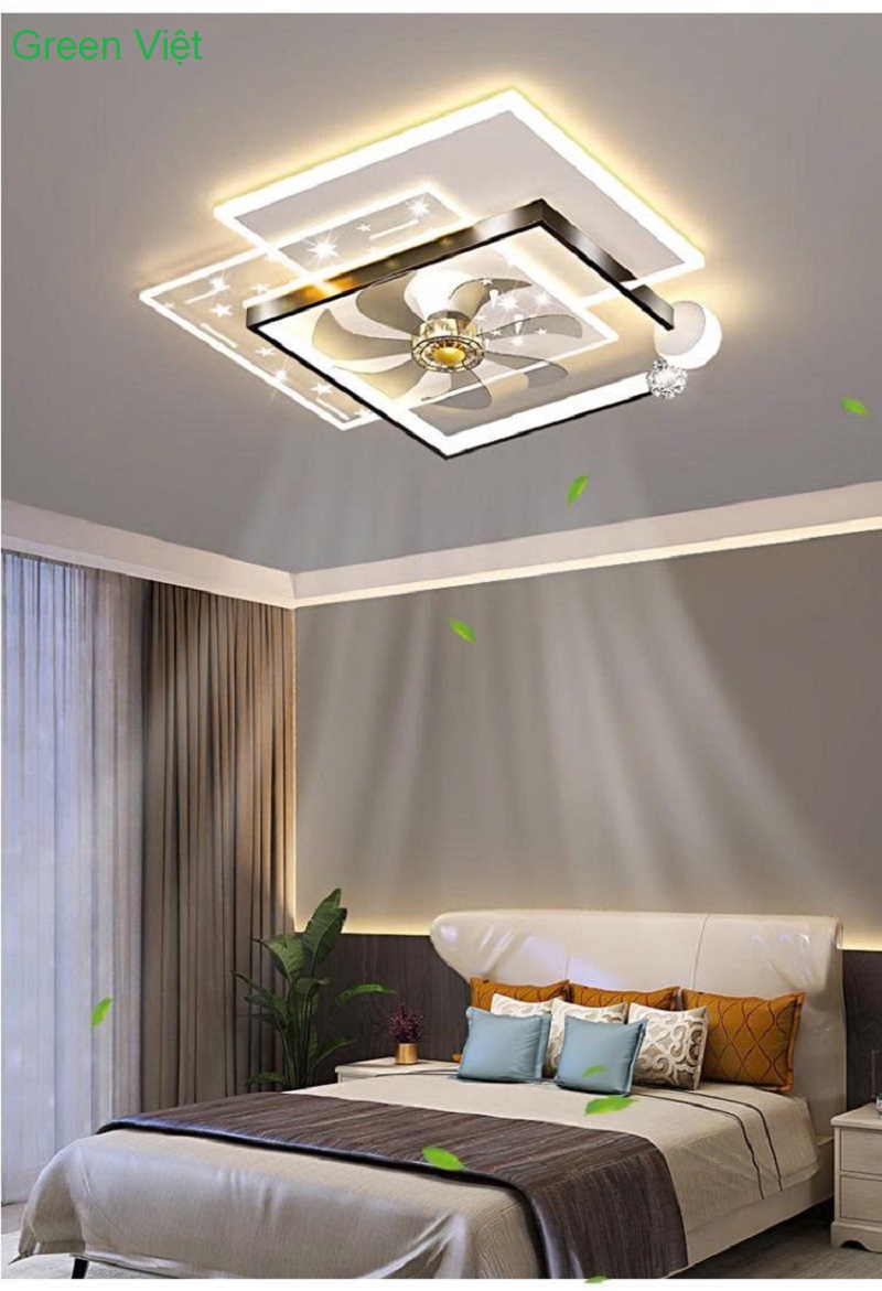 Đèn Quạt Ốp Trần Hiện Đại DQT-27