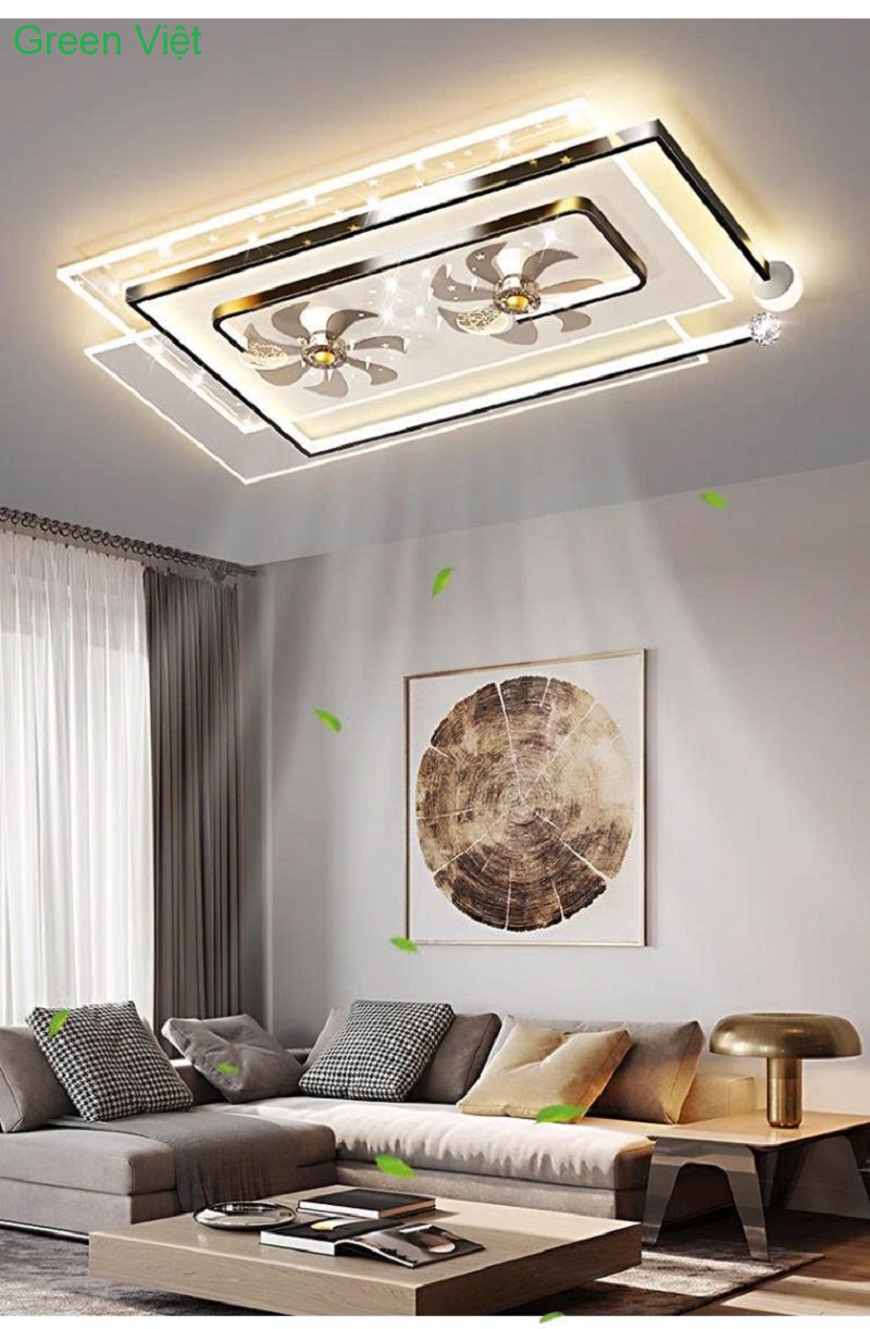 Đèn Quạt Ốp Trần Hiện Đại DQT-27