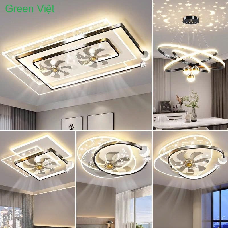 Đèn Quạt Ốp Trần Hiện Đại DQT-27