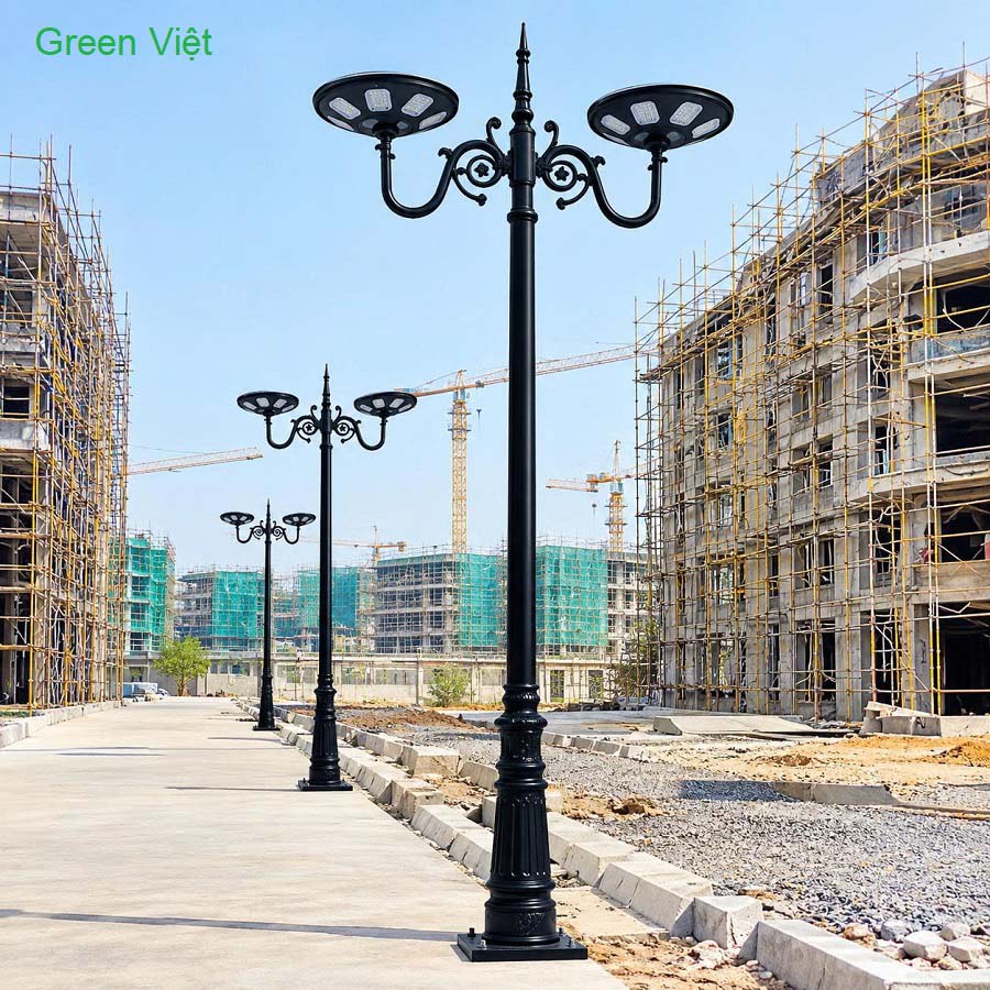 Đèn Sân Vườn Năng Lượng Mặt Trời UFO-400 Trang Trí Khuôn Viên Vườn