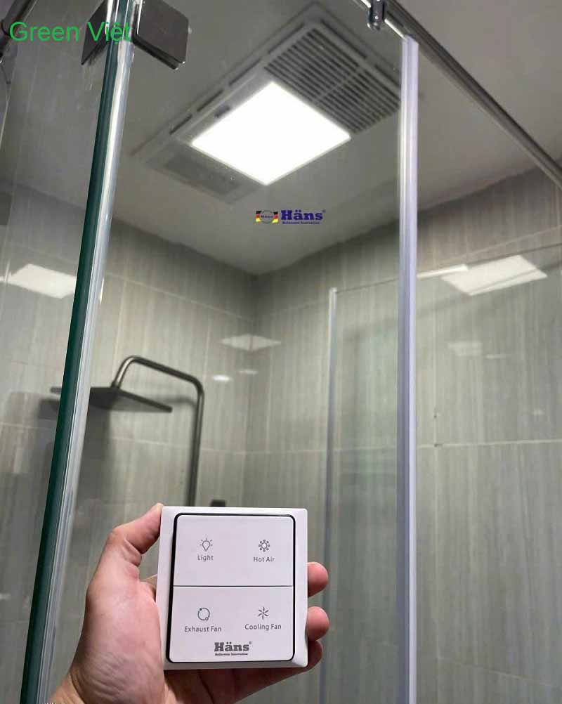 Đèn Sưởi Âm Nhà Tắm Công Nghệ Đức HA2 Âm Trần Mới Nhất