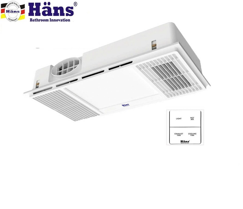 Đèn Sưởi Âm Nhà Tắm Công Nghệ Đức HA2 Âm Trần Mới Nhất