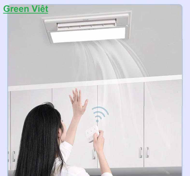 Đèn Sưởi Nhà Tắm Green Việt KV8 Âm Trần Cao Cấp