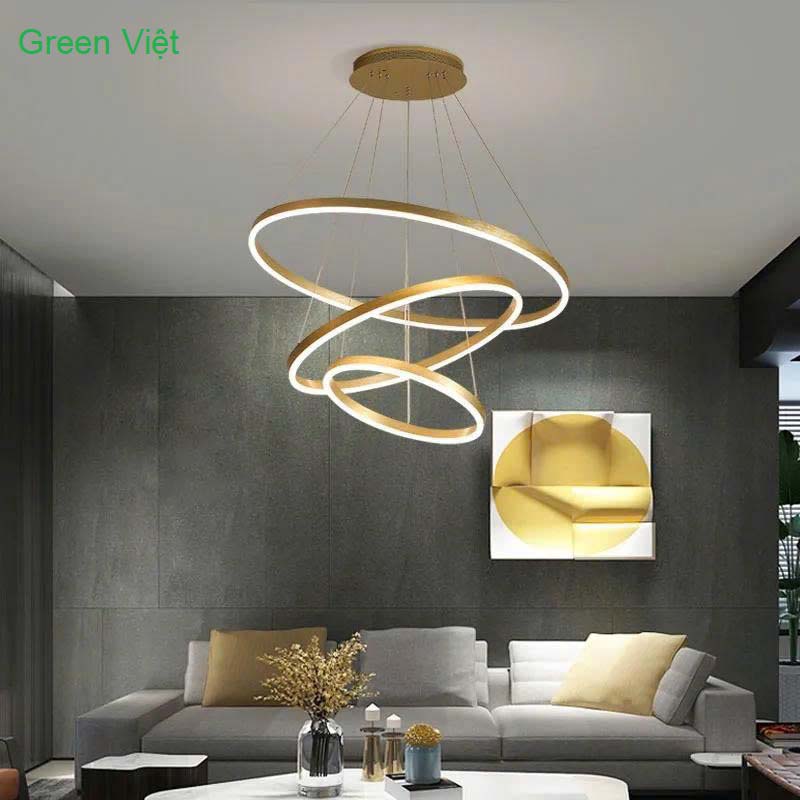 Đèn thả ba vòng trang trí DTT-12 Cao Cấp Nội Thất
